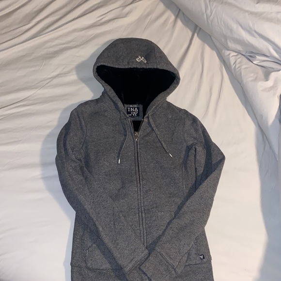 Faux Fur TNA Hoodie - Picture 4 of 4